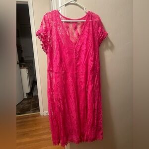 Torrid dress; hot pink; size 5xl